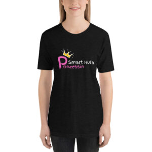 Kurzarm Hula Hoop Unisex-T-Shirt „Smart Hula Prinzessin“