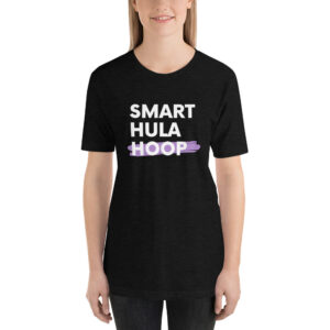Kurzarm Hula Hoop Unisex-T-Shirt „SMART HULA HOOP“