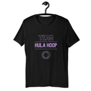 Kurzarm Hula Hoop Sprüche T-Shirt „Team Hula Hoop“