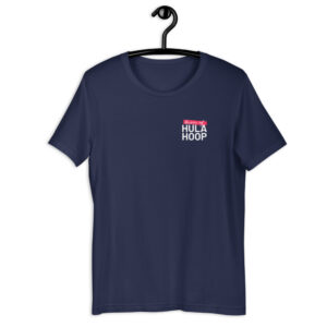 Kurzarm Hula Hoop Unisex-T-Shirt „Queen of Hula Hoop“