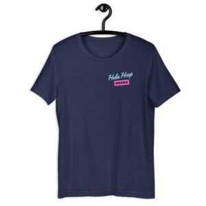 Kurzarm Hula Hoop Unisex-T-Shirt „Hula Hoop Rocks“
