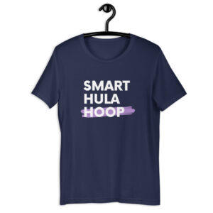 Kurzarm Hula Hoop Unisex-T-Shirt „SMART HULA HOOP“