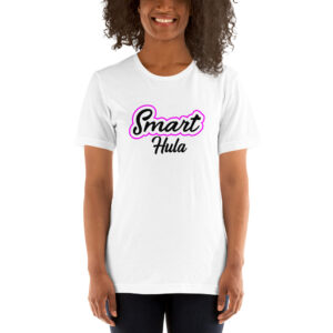 Kurzarm Hula Hoop Unisex-T-Shirt „Smart Hula“